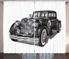 Realistic Classic Car Curtain