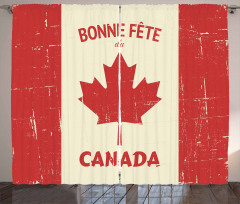 Happy Canada Concept Curtain