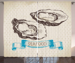 Sketch Virginica Oyster Curtain