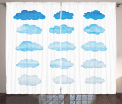 Blended Watercolor Style Curtain