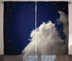 Nocturnal Theme Night Sky Curtain
