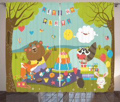 Woodland Party Design Curtain