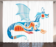 Mythologic Dragon Curtain