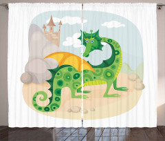 Goofy Dragon Curtain