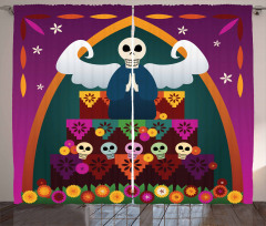 Angel Skull Altar Curtain