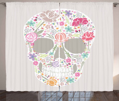 Ornamented Skull Curtain