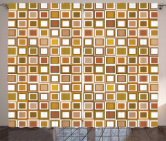 Square Shape Pattern Curtain