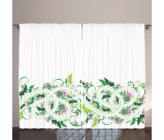 Border Style Ornament Curtain