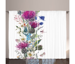 Vintage Herbal Border Curtain