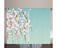 Cherry Blossom Buds Curtain
