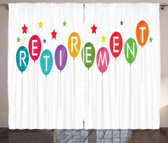 Balloons and Stars Curtain