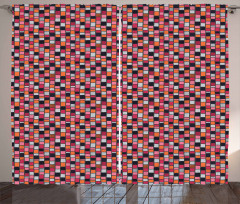 Patchwork Bricks Curtain