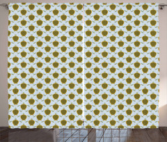 Flock Geometric Shells Curtain