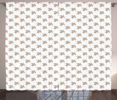 Repeating Animal Pattern Curtain