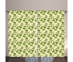 Grapevine Leaves Pattern Curtain