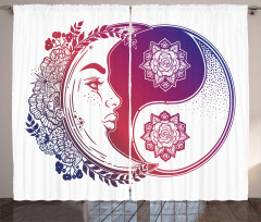 Oriental Crescent Moon Curtain