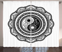 Folk Mandala Curtain