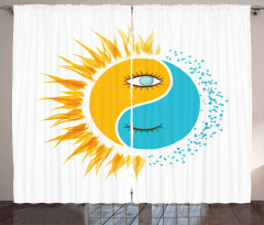 Day and Night Sun Moon Curtain