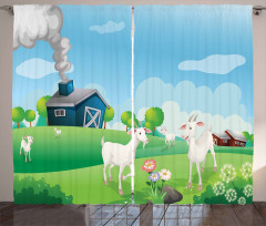 Pleasant Farm Life Curtain