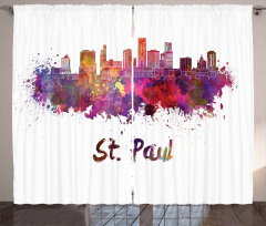 Saint Paul Skyline Curtain