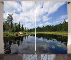 Forest River Scenery Curtain