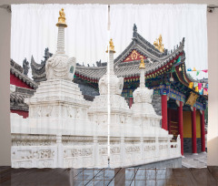Historic Chinese Building Curtain