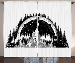 Outdoors Forest Curtain