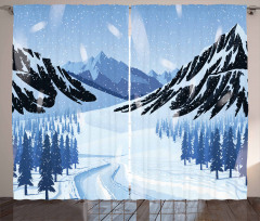 Snowy Highlands Curtain