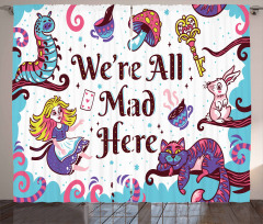 Alice in Wonderland Curtain