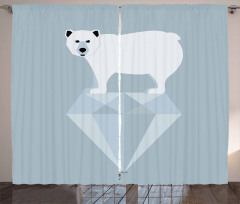 Geometric Animal Curtain