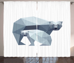 Nordic Animal Art Curtain