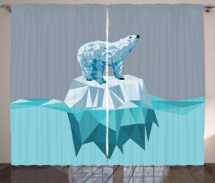 Fractal Bear Iceberg Curtain
