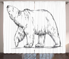 Sketch Nordic Animal Curtain