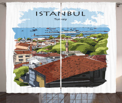 Sea Marmara Harbor Curtain