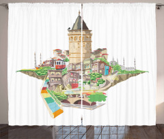 Historic Galata Tower Curtain