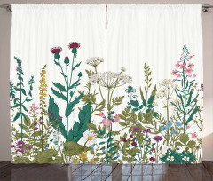 Wildflower Arrangement Curtain