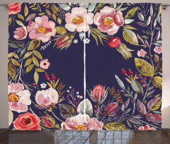 Flower Arrangement Curtain