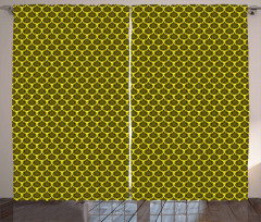 Bumble Bee Honeycomb Ogee Curtain