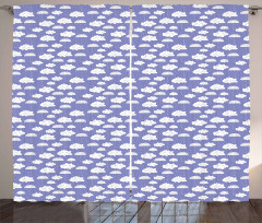 Sleeping Clouds Umbrellas Curtain
