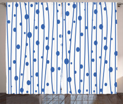 Water Drop Lines Curtain