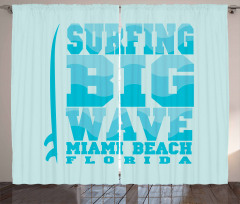 Surfing Big Wave Miami Curtain