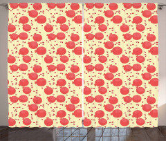 Pattern of Pomegranates Curtain