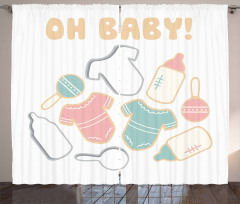 Newborn Infant Bodysuit Curtain