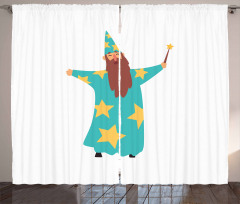 Cheerful Magician Book Curtain