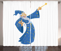 Old Man Abracadabra Curtain