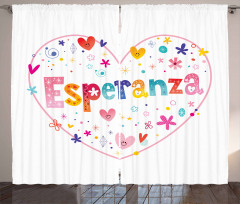 Esperanza Girls Name Curtain