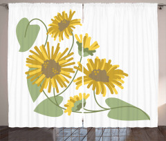 Bedding Plants Artwork Curtain