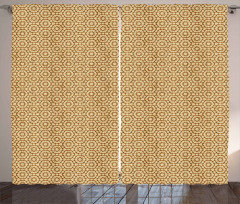Moorish Geometric Tiles Curtain