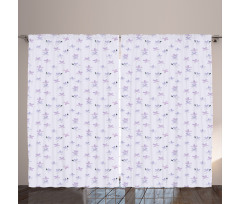 Small Spring Blossoms Curtain