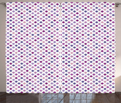 Diagonal Squares Mesh Curtain